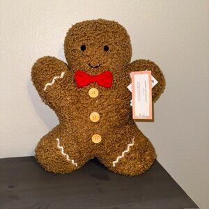 NWT Cupcakes and Cashmere Down Alternative Gingerbread Man Decorative Pillow